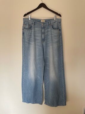DL1961 Light Blue Wide-Leg Women's Jeans